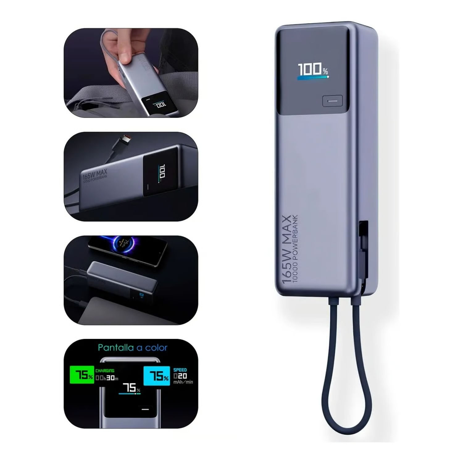 Xiaomi Power BanK 10000mAh Carga Ultra Rápida 165W PB1165MI