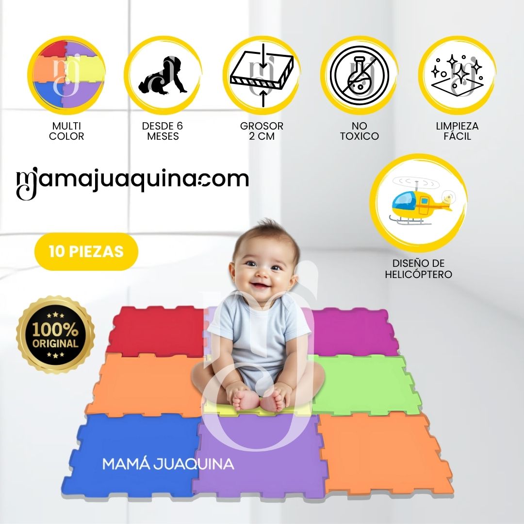 Piso Didáctico «COUSY FLOOR PLUS» 2cm Multicolor