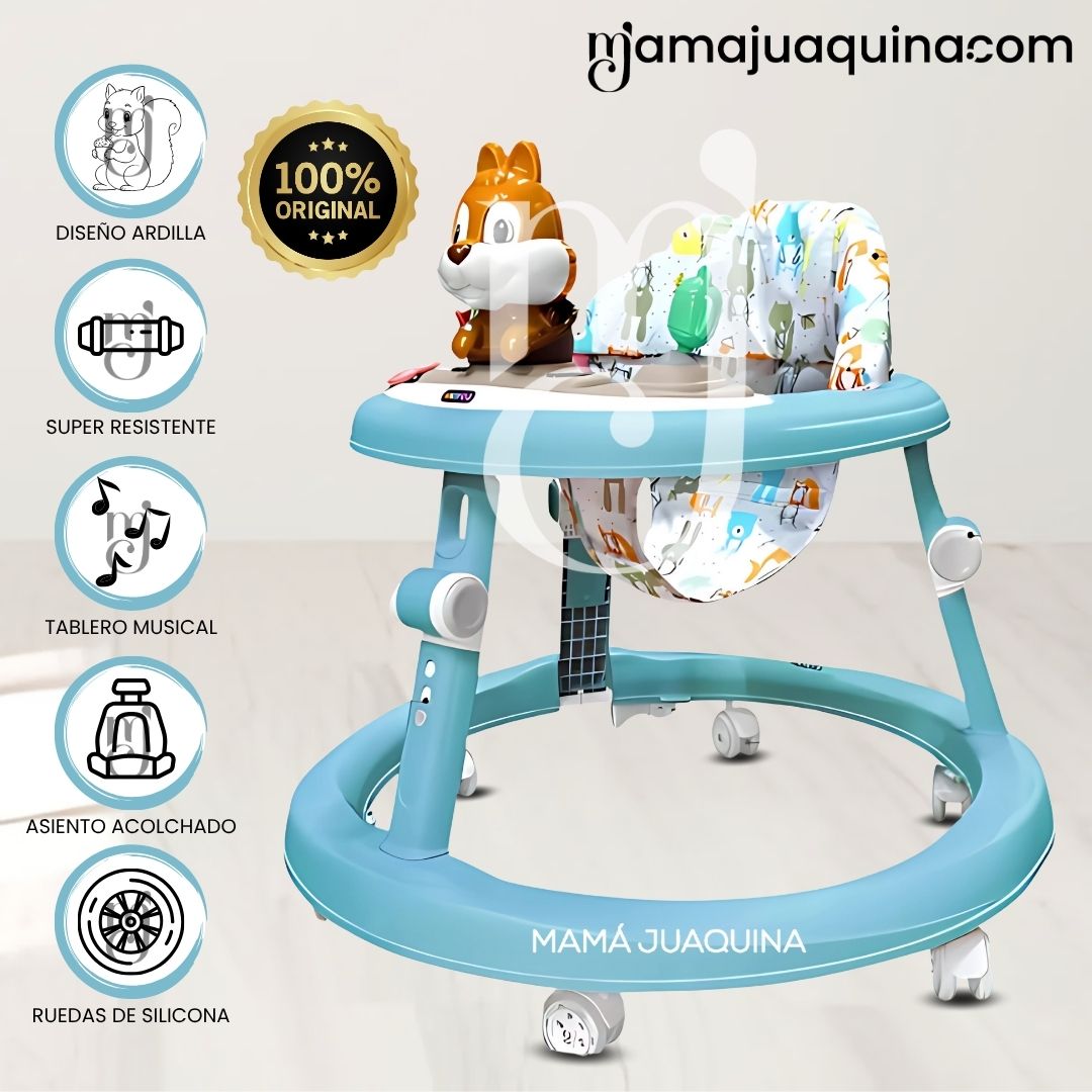 Andador con Tablero «SWIFT BABY II» Celeste