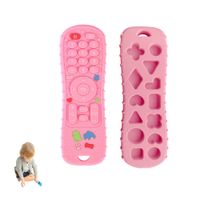 Mordedor Control de Silicona Dino Rosa para bebe Baby Froggie