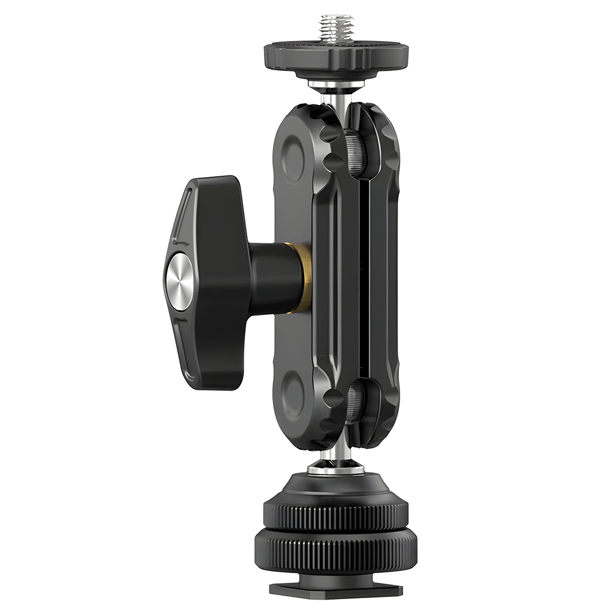 Montura Doble Rótula Ulanzi R098 Zapata Fría y Rosca 1/4""