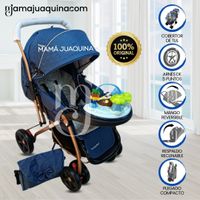 Coche Cuna «SHABERT GOLD» Azul Oscuro - copy