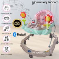Andador Musical «HAPPY PENGUIN II» con Bluetooth Rosa