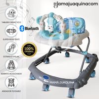 Andador Musical «CUTE MONKEY» con Bluetooth Blanco