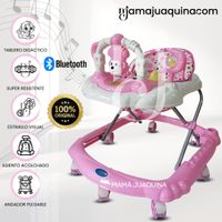 Andador Musical «CUTE MONKEY» con Bluetooth Rosa