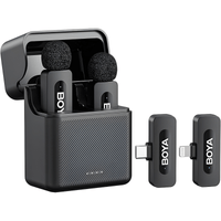 BOYA BY-V3 Combo Micrófono Inalámbrico Profesional USB-C y Lightning