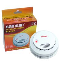 Alarma sensor detector de humo Samwin 9V DC bateria 9V dual