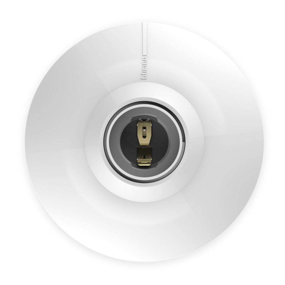 Wall Socket (Base + Tapa) 100W E-27 Blanco Bticino