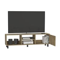 Mesa para TV 65"" Tunez 1 Puerta Macadamia