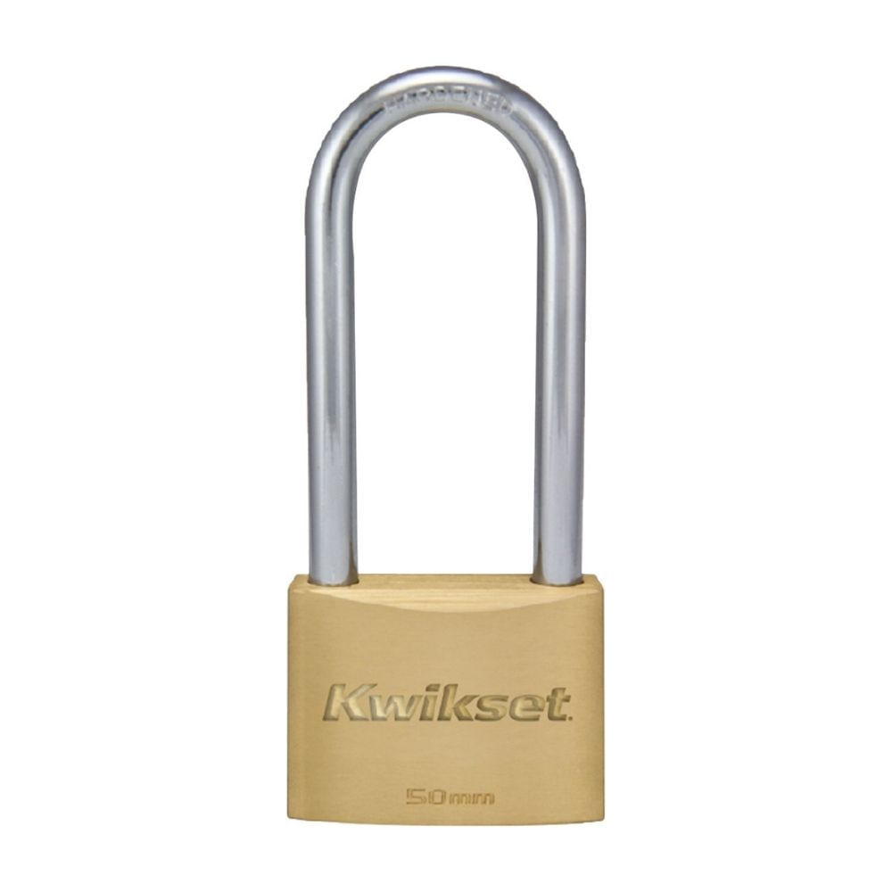 Candado Cobre Sólido 50mm Grillete Largo Kwikset