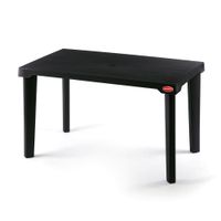 Super Mesa Gran Inca Rectangular Negra Polinplast