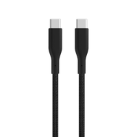 Adaptador G Mobile Cable Tipo C a Tipo C 60W, resistente para carga rápida y transferencia, trenzado, 1m