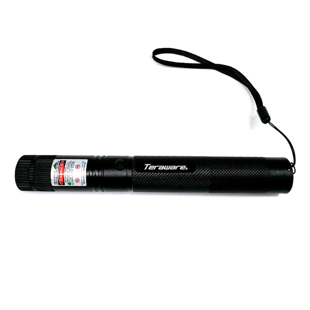 Puntero láser Teraware verde de alta potencia graduable recargable, rango 3 metros