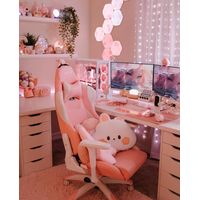 Escritorio Gamer en L Femenino Led 180cm