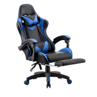 Silla Gamer Ergonómica Reclinable Azul MC410
