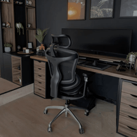 Escritorio Gamer de Melamina Terracota 220cm