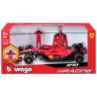 Coleccionable Ferrari con Figura Carlo 1:24 BBURAGO 18-26809