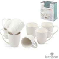 Set de tazas mugs Porcelana Eleganza x 8