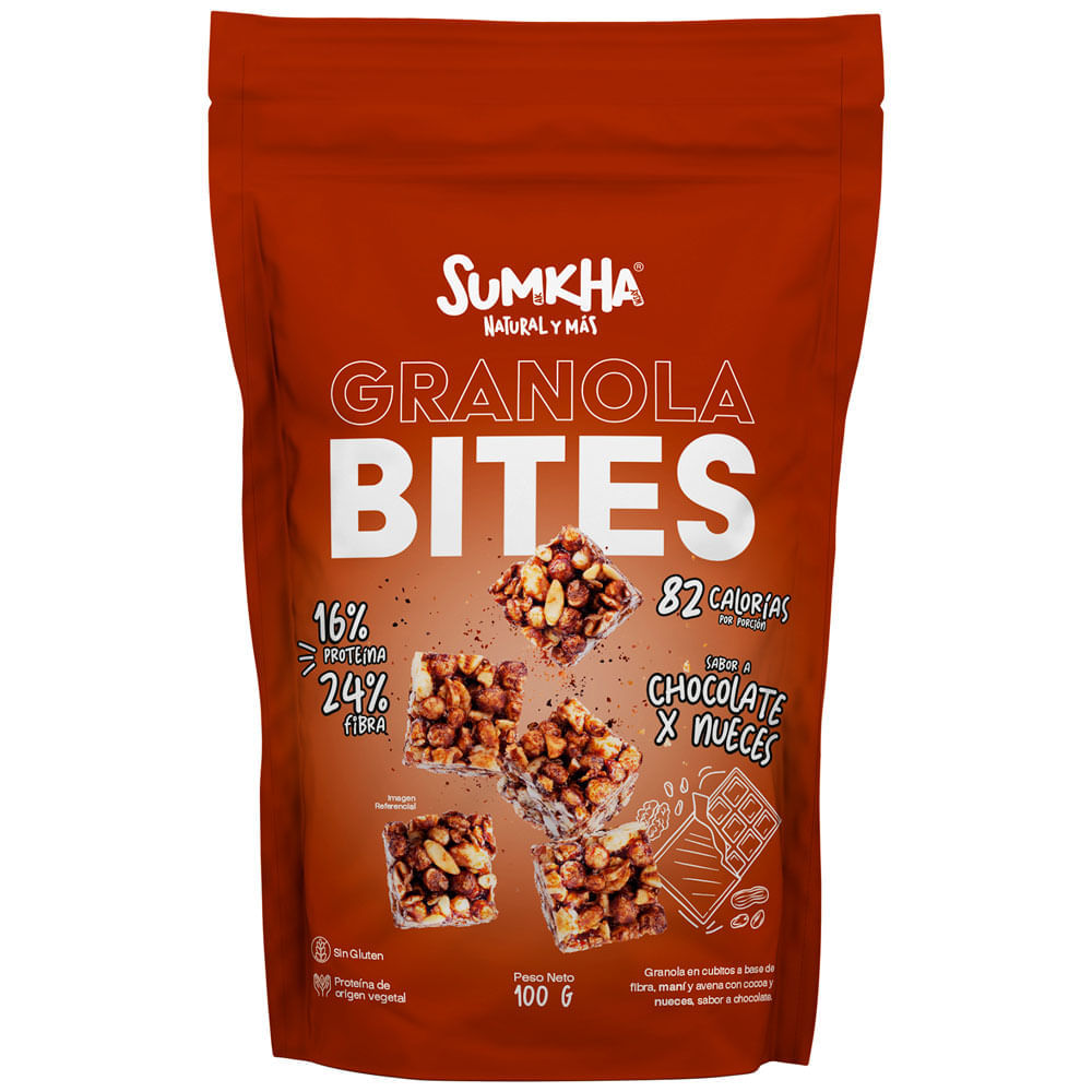 Granola Bites SUMKHA Chocolate y Nueces Doypack 100g