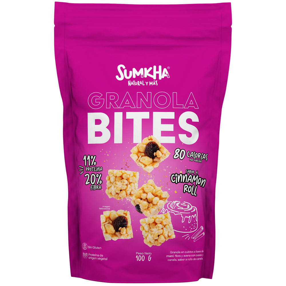 Granola Bites SUMKHA Cinnamon Roll Doypack 100g