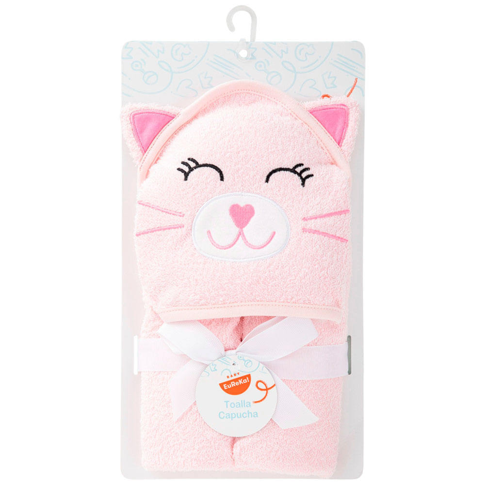 Toalla Capucha Gatito BABY EUREKA