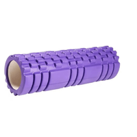 Rodillo Foam Roller 45 Cm Pilates Masaje Estimulacion Morado
