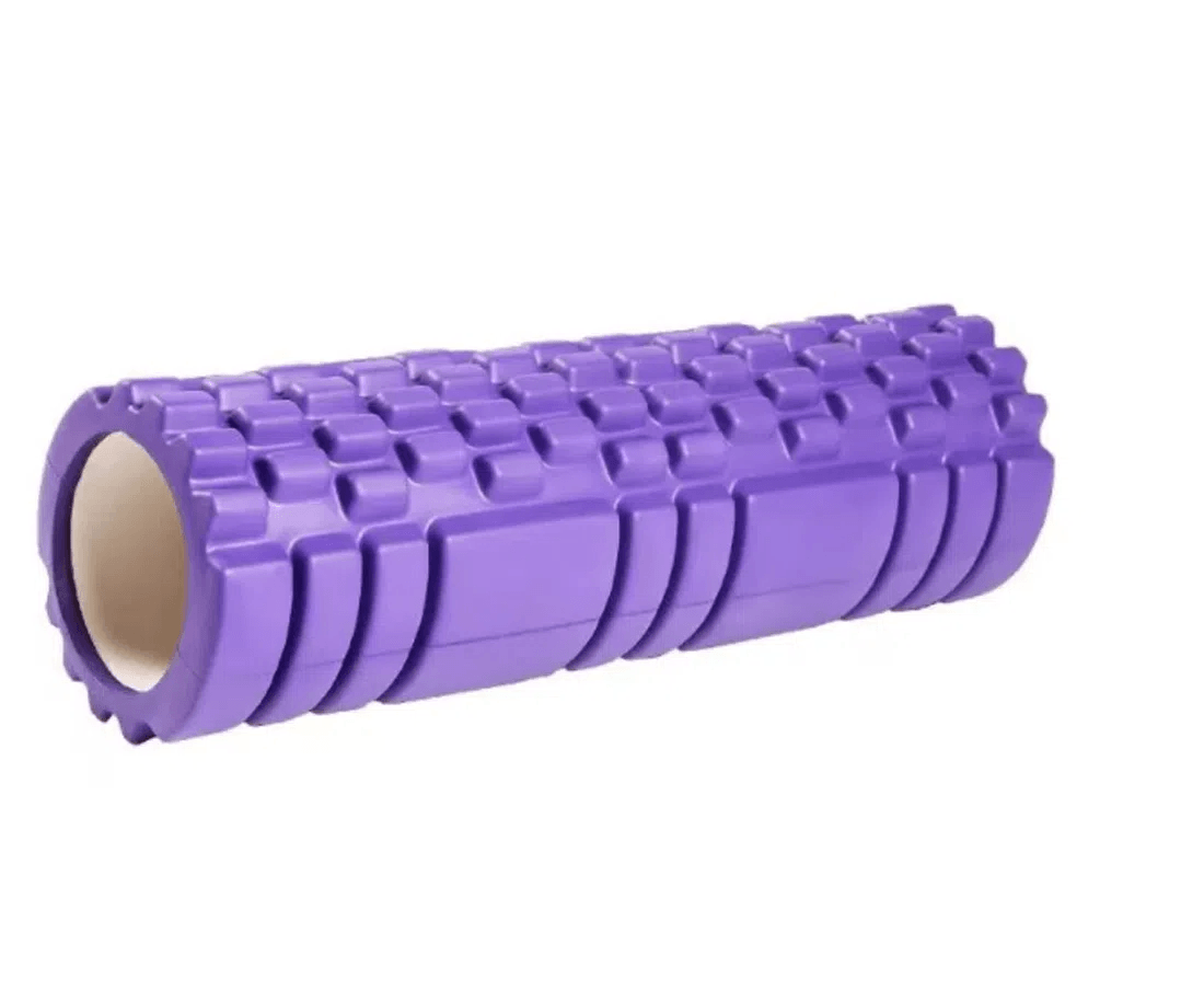 Rodillo Foam Roller 45 Cm Pilates Masaje Estimulacion Morado