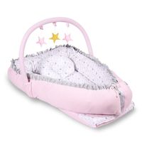 Cuna Colecho Grande 2 en 1 Rosado Estrellas Maternelle