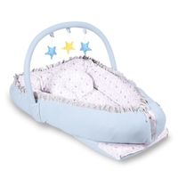 Cuna Colecho Grande 2 en 1 Celeste Estrellas Maternelle