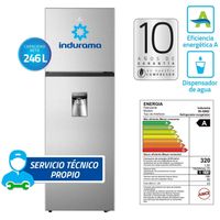 Refrigeradora Indurama 247L No Frost RI-389D Cromado