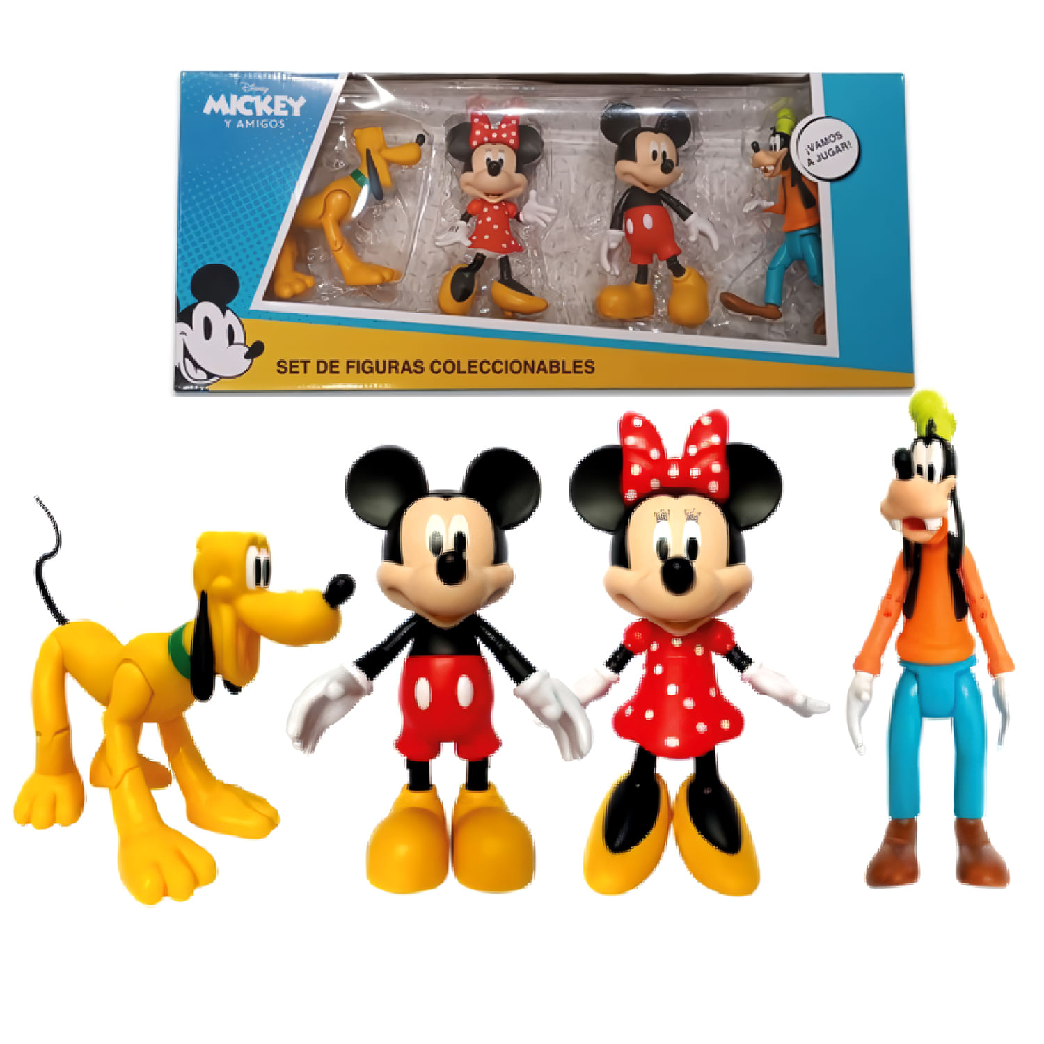 Set de Figuras Articulables Mickey Mouse y sus Amigos 4pcs Goofy