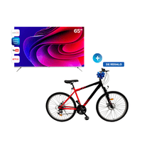 TV AGHASO Ultra HD 4K de 65 + BICICLETA DE REGALO