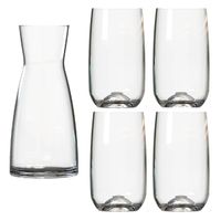 Set de Vasos con Decanter Torino 5 Piezas Transparente