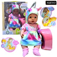 Juguete Muñeca Bebé Real Unicornio más Accesorios A751H