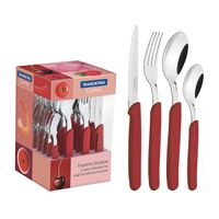 Juego de Cubiertos Tramontina X24 CARMEL Guinda 23499/027 (JYA)