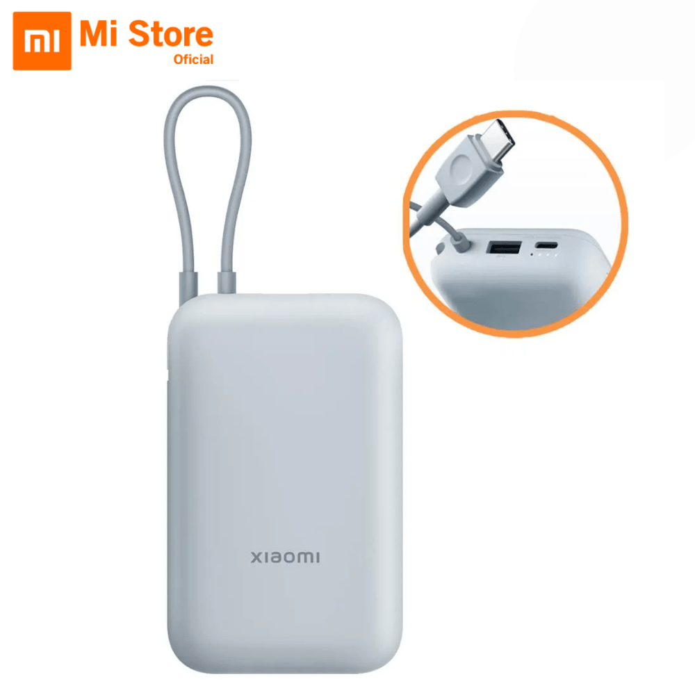 Power Bank XIAOMI 10000mAh 22.5W Pocket Edition (Cable Integrado) P15ZM Grey Blue