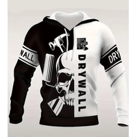 Sudadera con Capucha Negro y Blanco de Invierno Hombre Talla M (Mediano) Textil Importado - copy