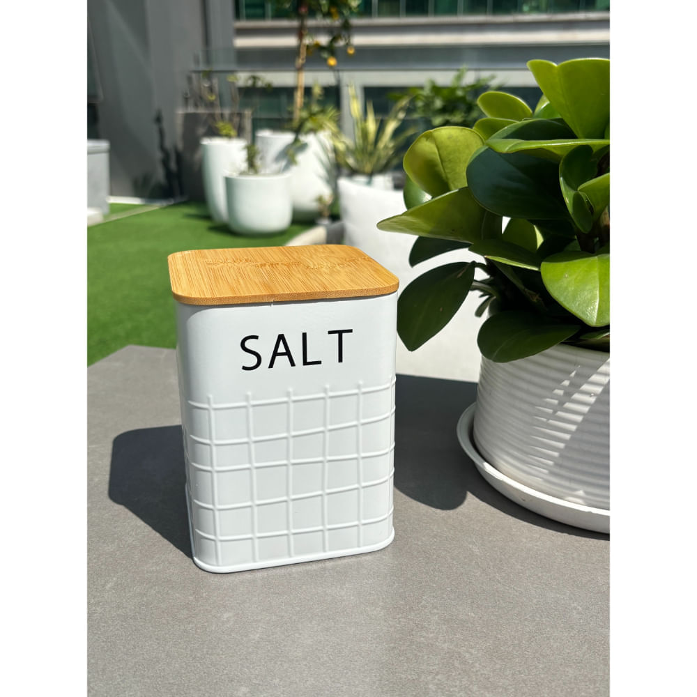 Contenedor Sal Metal 13 Cm
