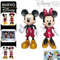Set de Figuras Articulables  Mickey Mouse y Minnie Mouse