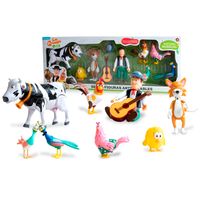 Set de Figuras Articulables La Granja de Zenón 9 Piezas Vaca