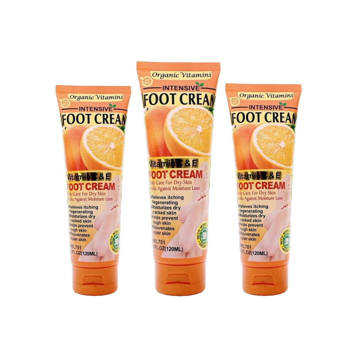 Crema Para Pies De Naranja 120ml Fruit Of The Wokali 3 Und