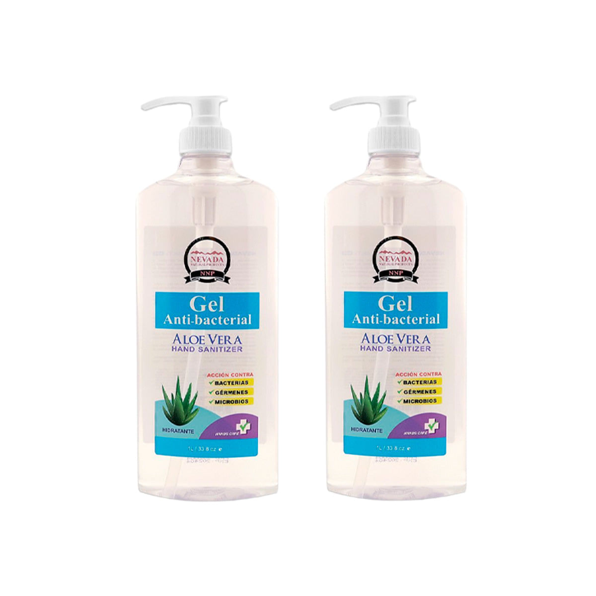 Gel Antibacterial De Manos 1Lt Nevada 2 Und