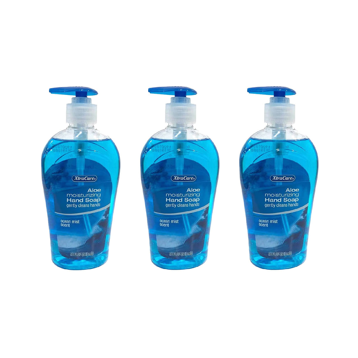 Jabon Liquido Para Manos Oceano 443ml Xtracare 3 Und