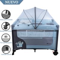 EBABY Cuna Corral con Cambiador Happy Dream Celeste
