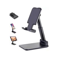 Soporte de Celular Ajustable y Pegable para Escritorio