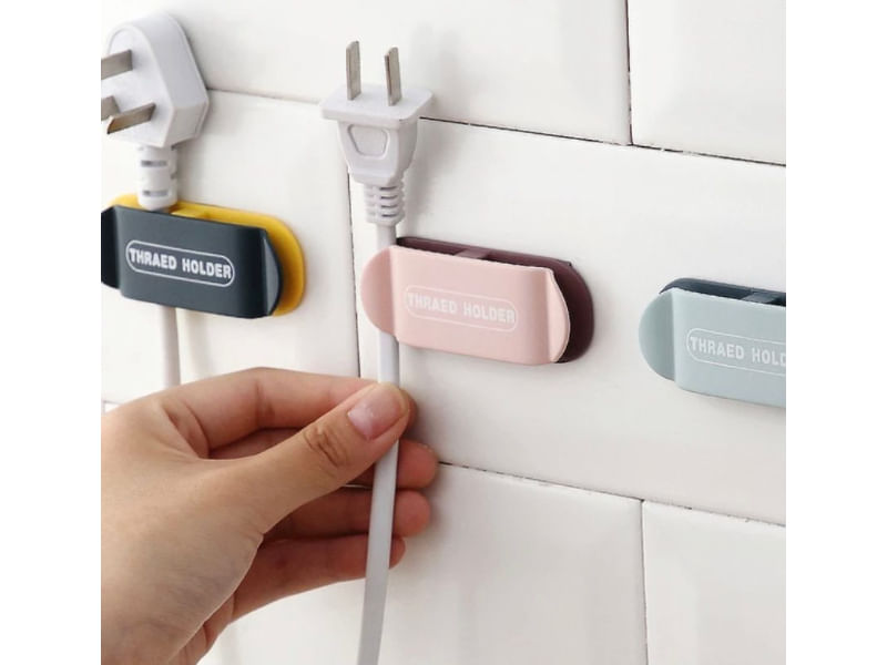 Pack de 4 Organizadores de Cables con Clips