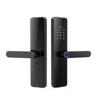 Cerradura digital smart C91 pilas AAA Huella/Tarjeta/Clave/Llave/APP bluetooth