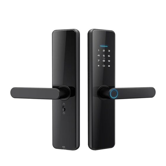 Cerradura digital smart C91 pilas AAA Huella/Tarjeta/Clave/Llave/APP bluetooth