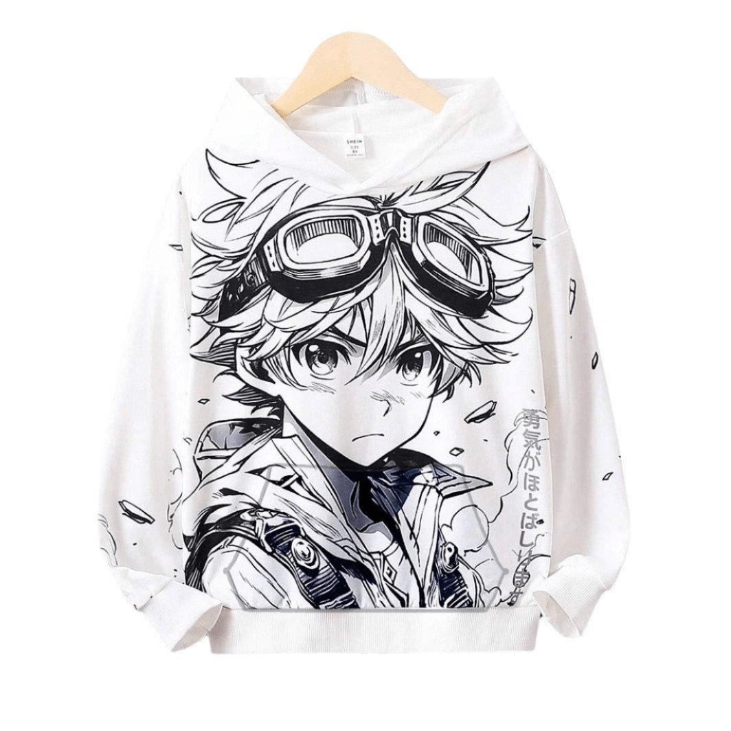 Sudadera con Capucha Blanco Hombre Chompa Invierno Talla 13-15 años Textil Importado