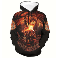 Sudadera con Capucha Negro Hombre Chompa Invierno Talla M Textil Importado